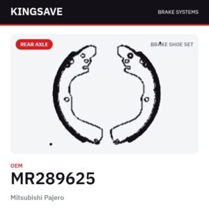 Rear Brake Shoe Set for Mitsubishi Pajero & Mitsubishi Galant – OEM MR289625 – KingSave